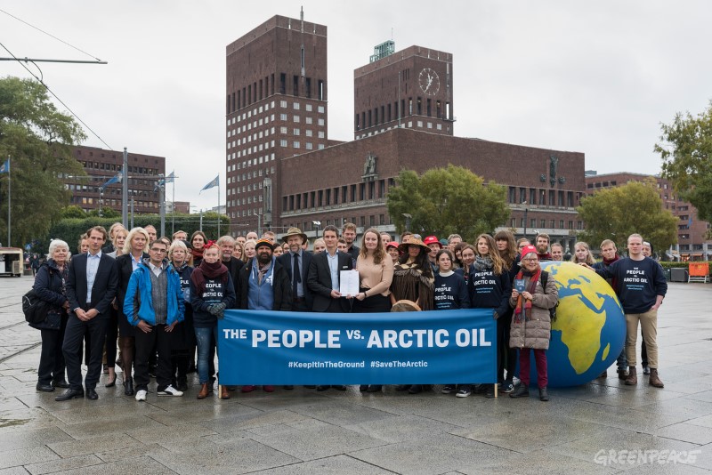 People Vs. Arctic Oil; Today in Oslo an unprecedented legal case is filed against the Norwegian government for allowing oil companies to drill for new oil in the Arctic Barents Sea. The plaintiffs, Nature and Youth and Greenpeace Nordic, argue that Norway thereby violates the Paris Agreement and the people's constitutional right to a healthy and safe environment for future generations. The lawsuit has the support of a wide group of scientists, indigenous leaders, activists and public figures. 