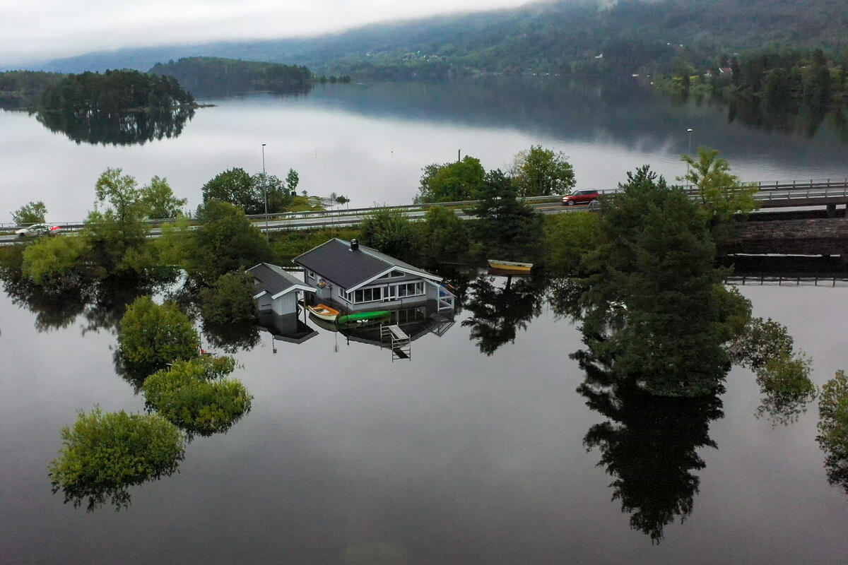Floods in Norway. © Greenpeace / Jason White