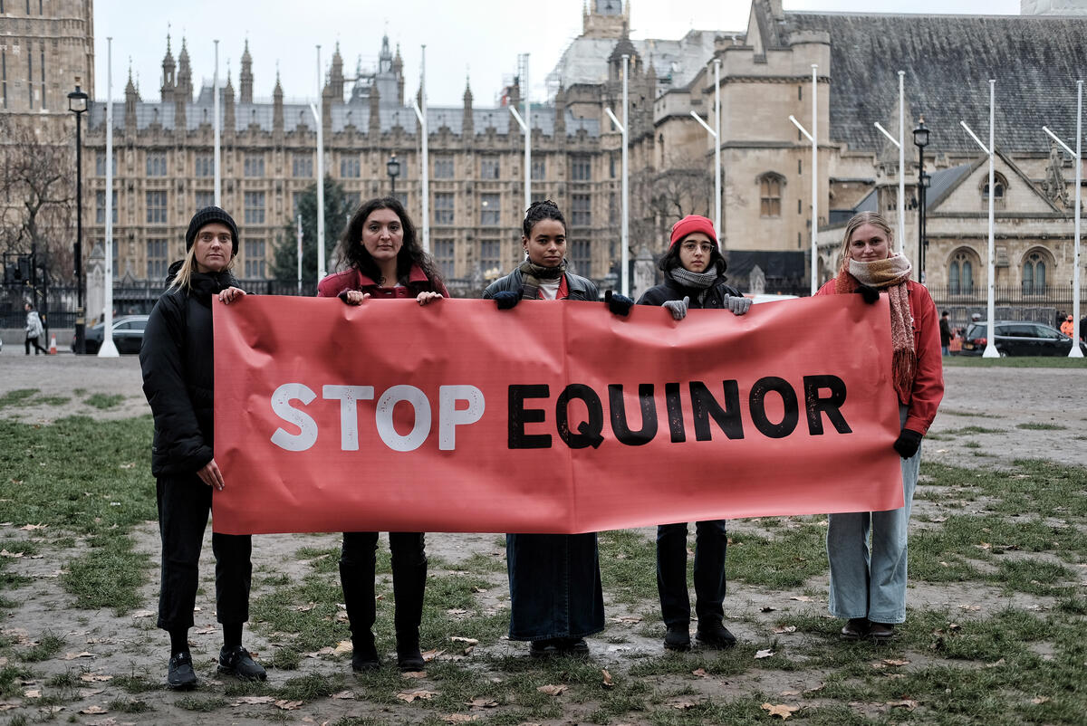 Stop Rosebank Petition in London. © Angela Christofilou / Uplift