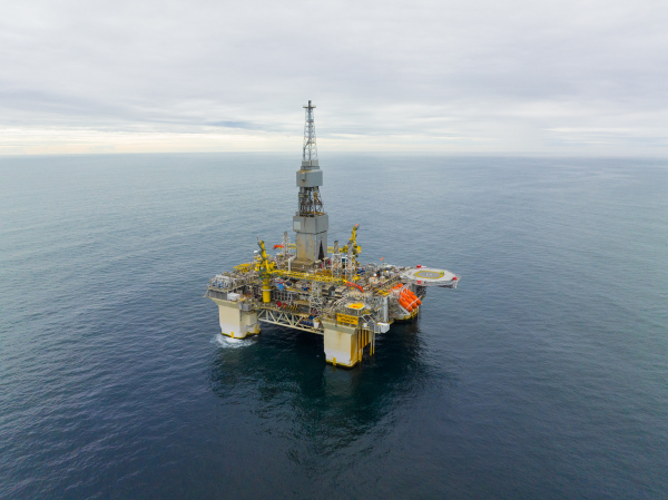 Equinors Njord A-plattform i Norskehavet. © Equinor Equinors Njord A-plattform i Norskehavet. © Equinor
