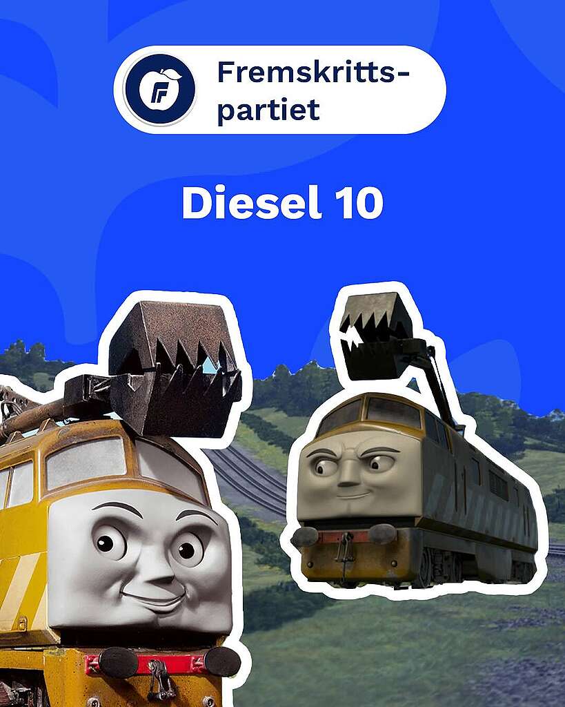 Valget 2025: Hvem er du, basert på partiet du stemmer på? Fremskrittspartiet (Frp) - Diesel 10