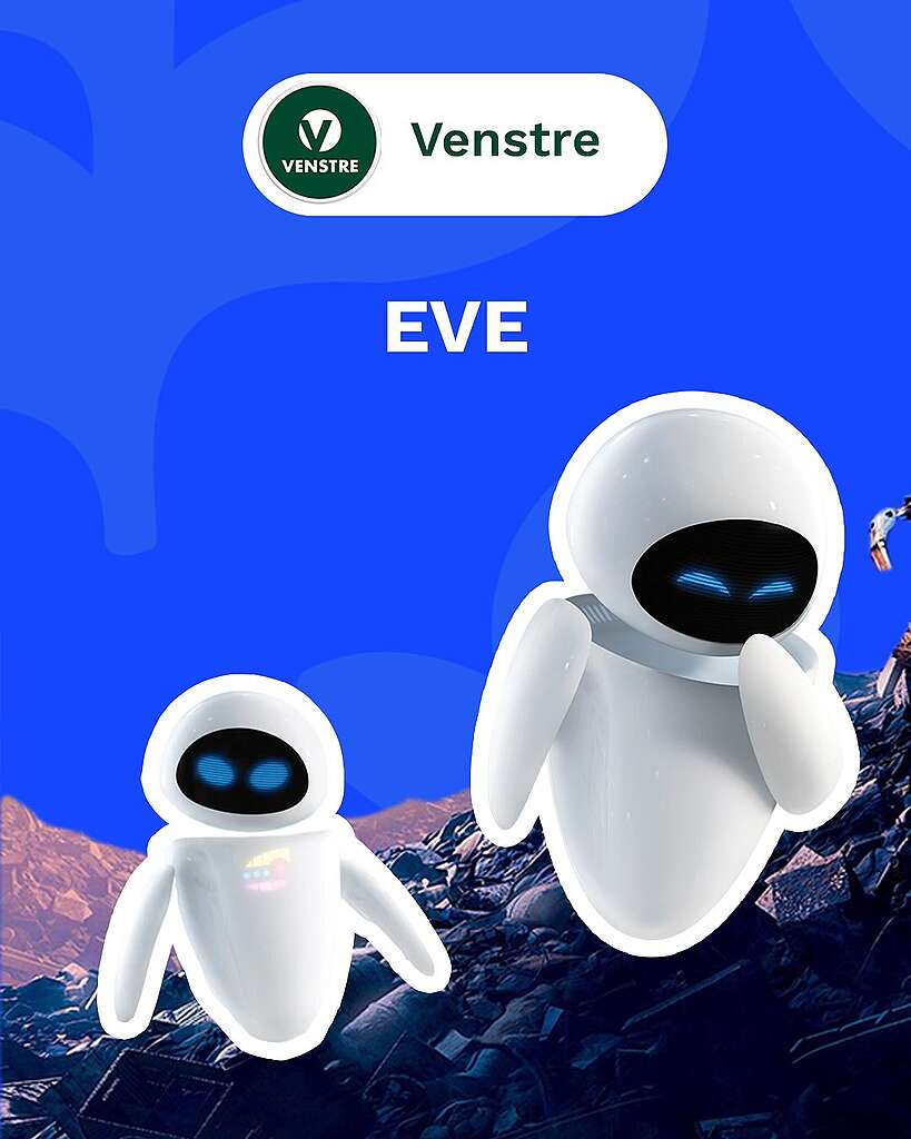 Valget 2025: Hvem er du, basert på partiet du stemmer på? Venstre - EVE fra Wall-E