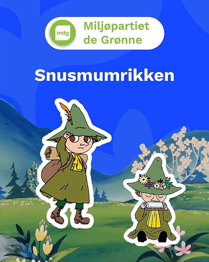 Valget 2025: Hvem er du, basert på partiet du stemmer på? Miljøpartiet de grønne (MDG): Snusmumrikken
