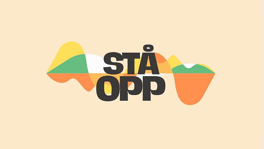 Logo for Stå opp, med markeringer og demonstrasjoner for klima og miljø mange steder i Norge 30. august 2025, før stortingsvalget Logo for Stå opp, med markeringer og demonstrasjoner for klima og miljø mange steder i Norge 30. august 2025, før stortingsvalget.