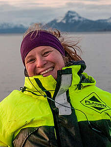 Portrettbilde av Anne Helene Tandberg fra Universitetsmuseet i Bergen. Hun er en av forskerne som skal delta p&aring; Greenpeace-ekspedisjonen til Arktis v&aring;ren 2026.