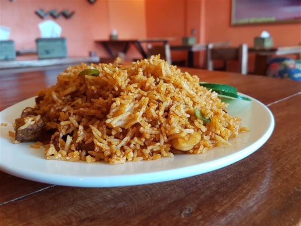 Veggie chicken fried rice at Little India