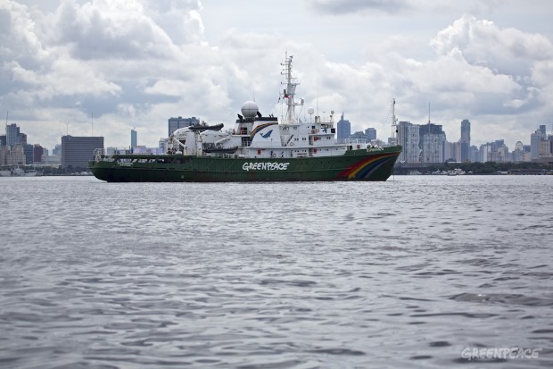 Scientific demonstration in Manila Bay