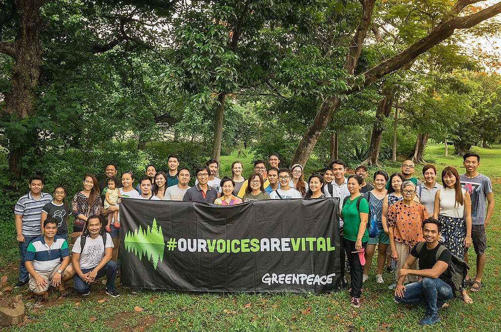 "Our Voices Are Vital" Activity in Quezon City, Philippines. © Jilson Tiu / Greenpeace