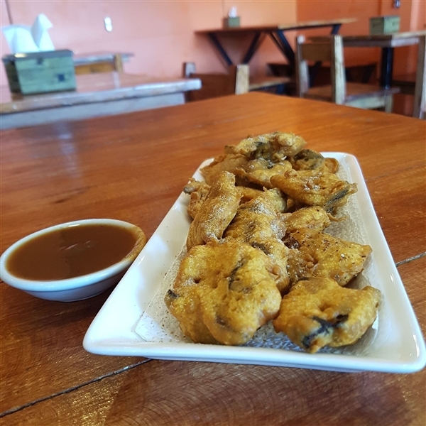 Mushroom pakora at Little India