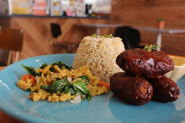 A vegan longganisa meal from Pipino restaurant