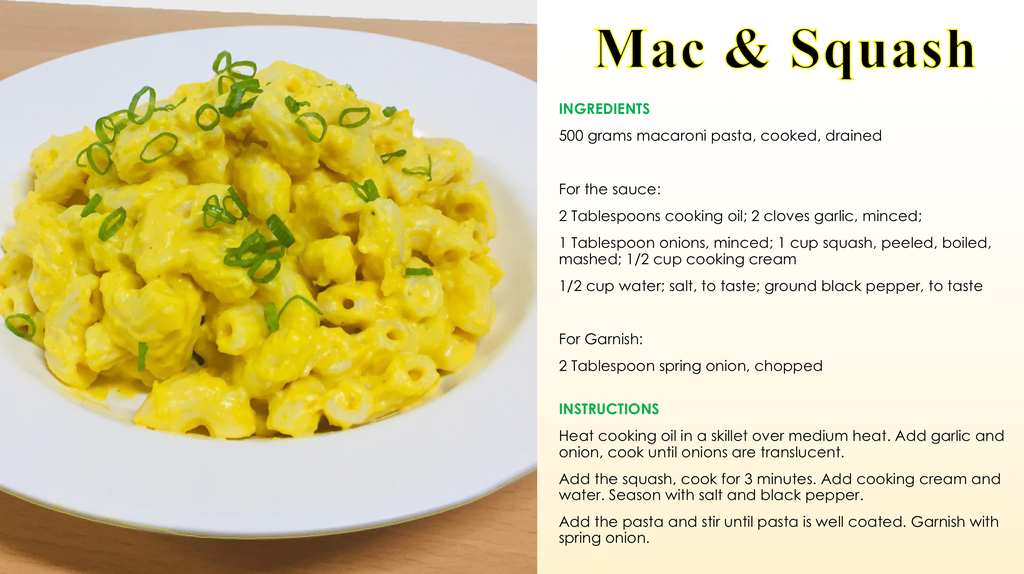 Mac and squash