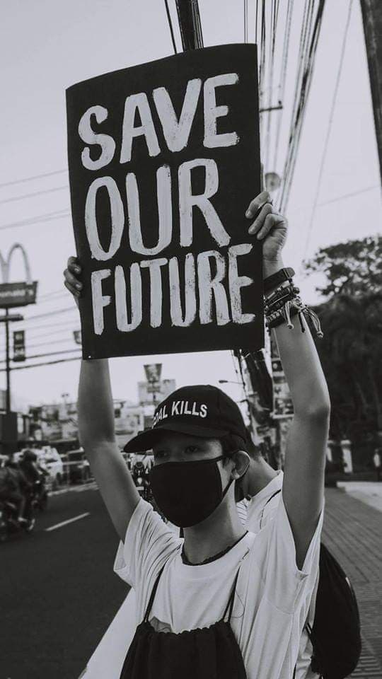 Joshua Villalobos calling for a Coal-free Negros