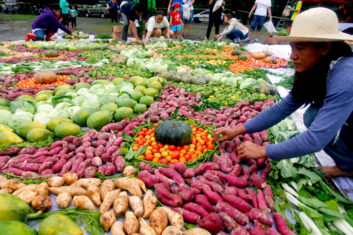 Largest Food Art In Quezon City. © Jimmy Domingo / Greenpeace