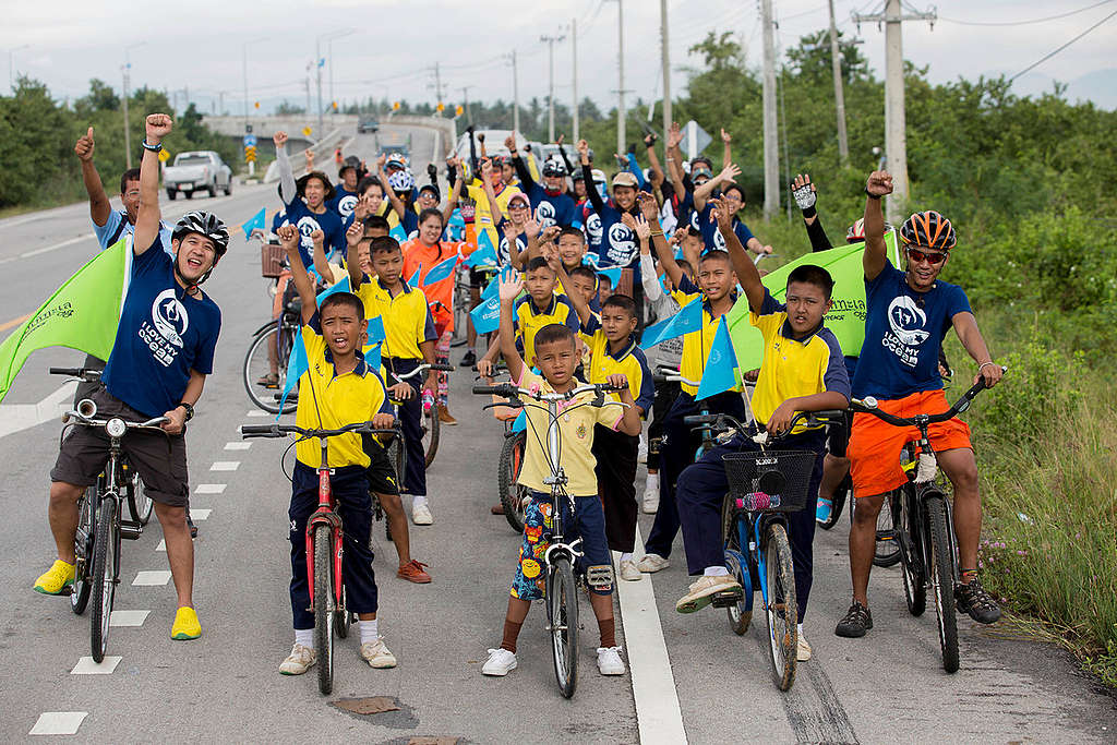 ‘I Love My Ocean Camp II’ Activity in Thailand. © Chanklang  Kanthong / Greenpeace