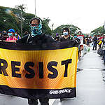 Anti-Terror Bill Protest in Manila. © Greenpeace / Grace Duran-Cabus