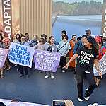Party 4 the Planet dance mob at COP 27 in Egypt