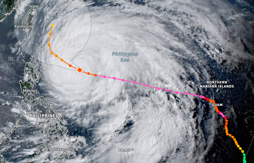 Satelitte Image of Typhoon Mawar-Betty via Zoom Earth Satelitte Image of Typhoon Mawar-Betty via Zoom Earth