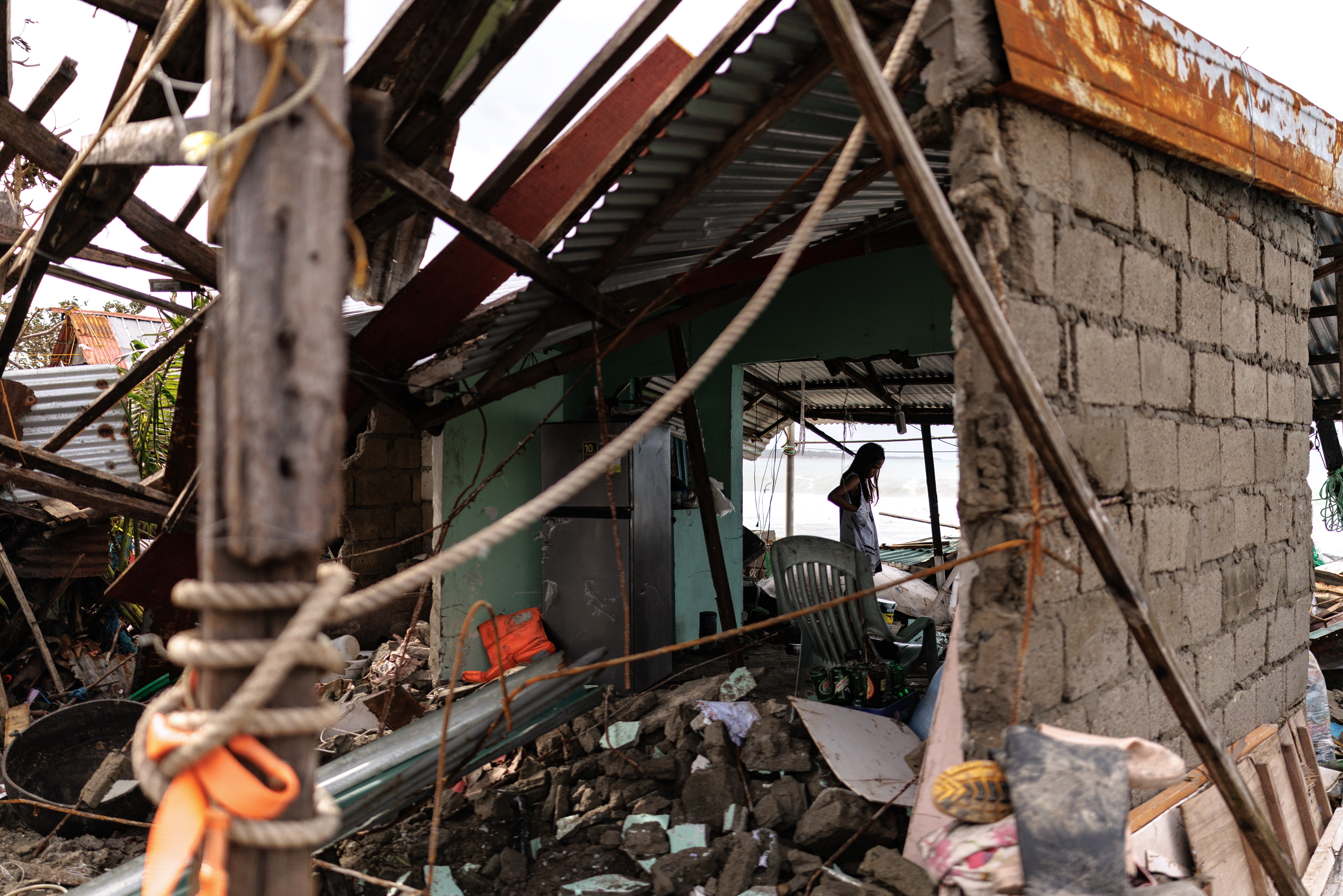 Storm surge affects coastal communities in La Union