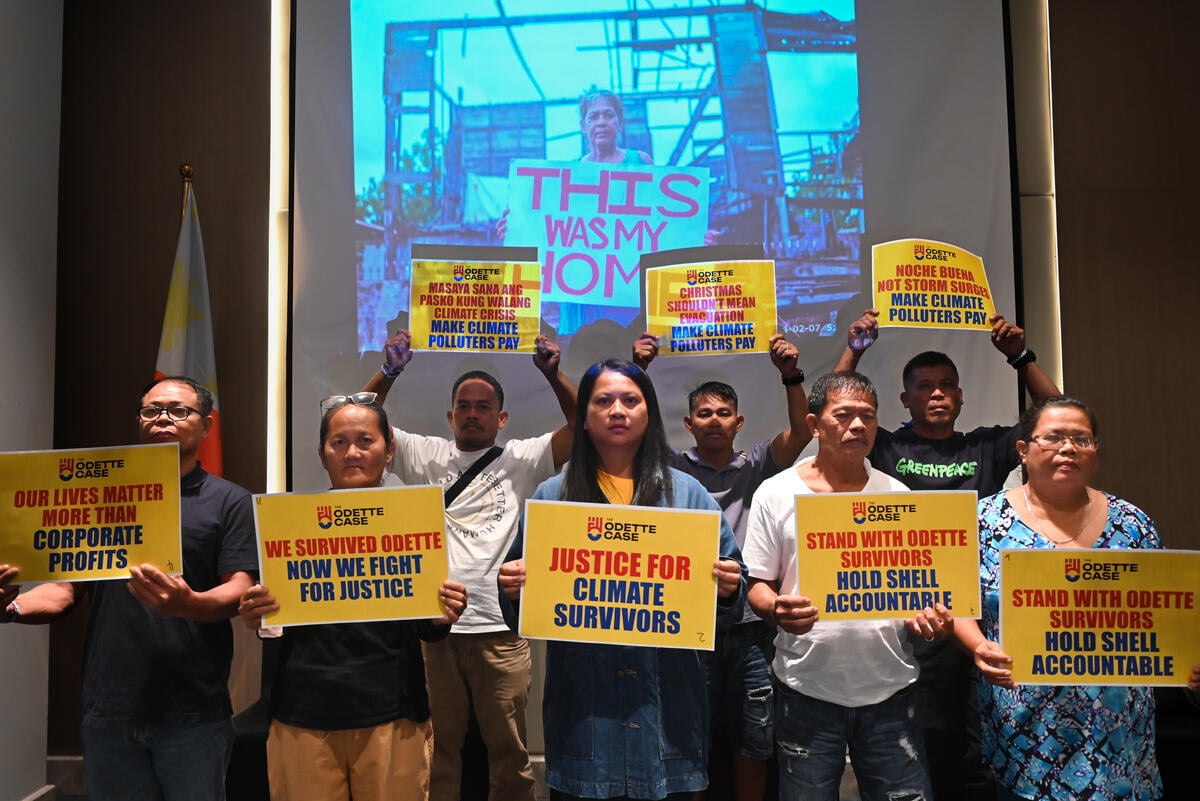 Filipino Odette survivors file landmark climate damages case against Shell in UK