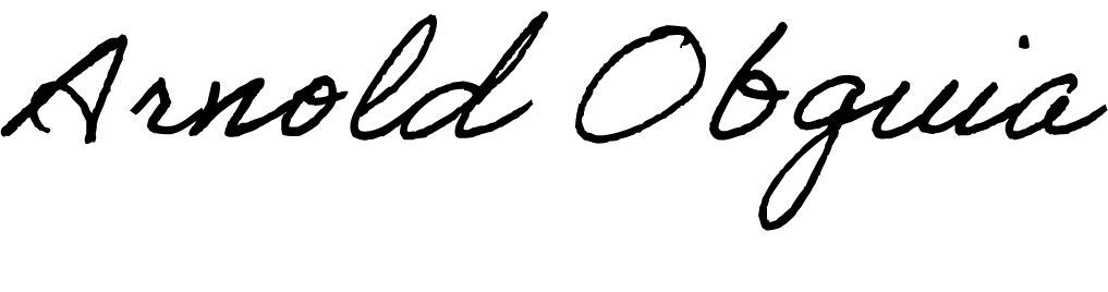 Arnold Obguia Signature