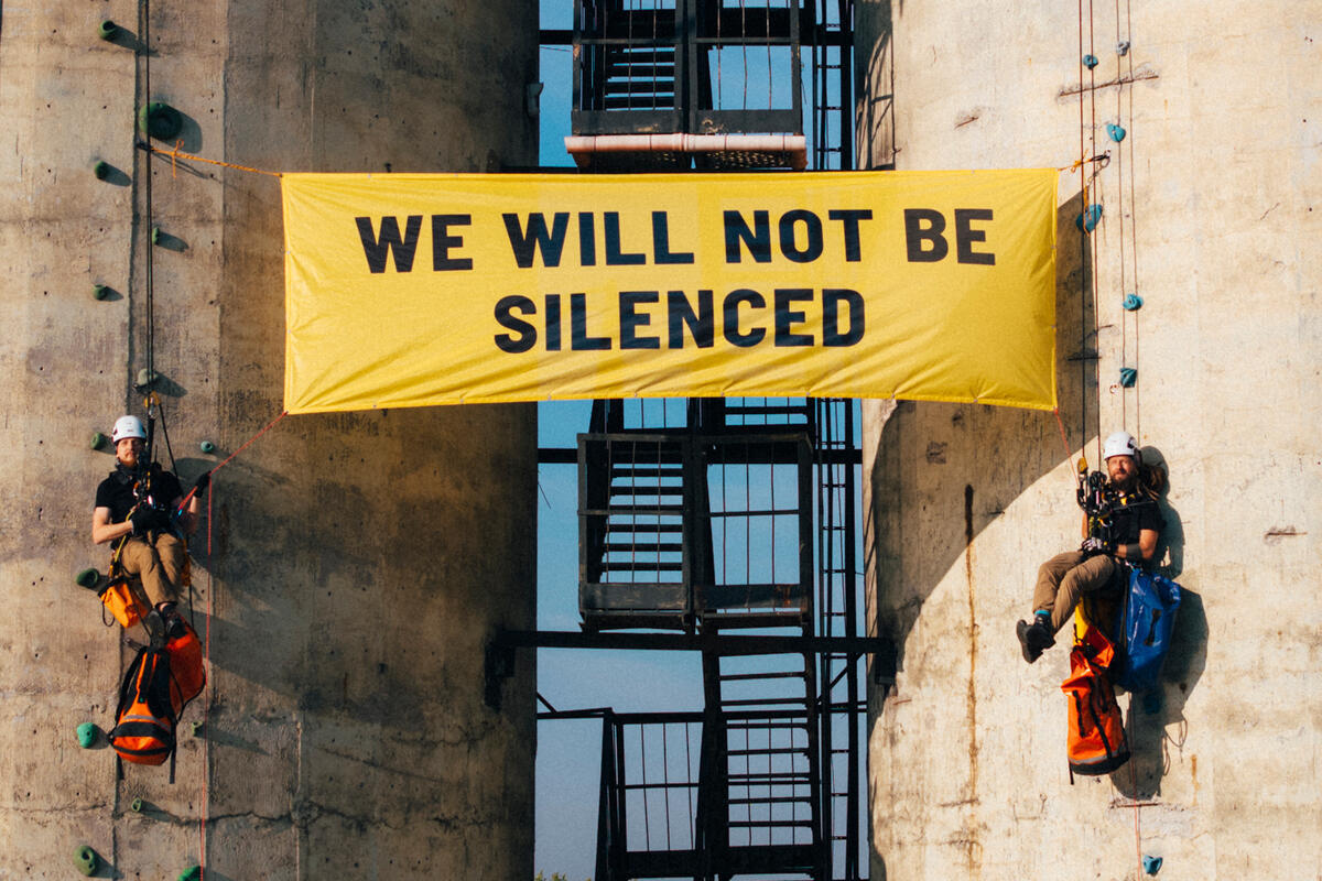 Greenpeace broni się przed SLAPPem Energy Transfer 