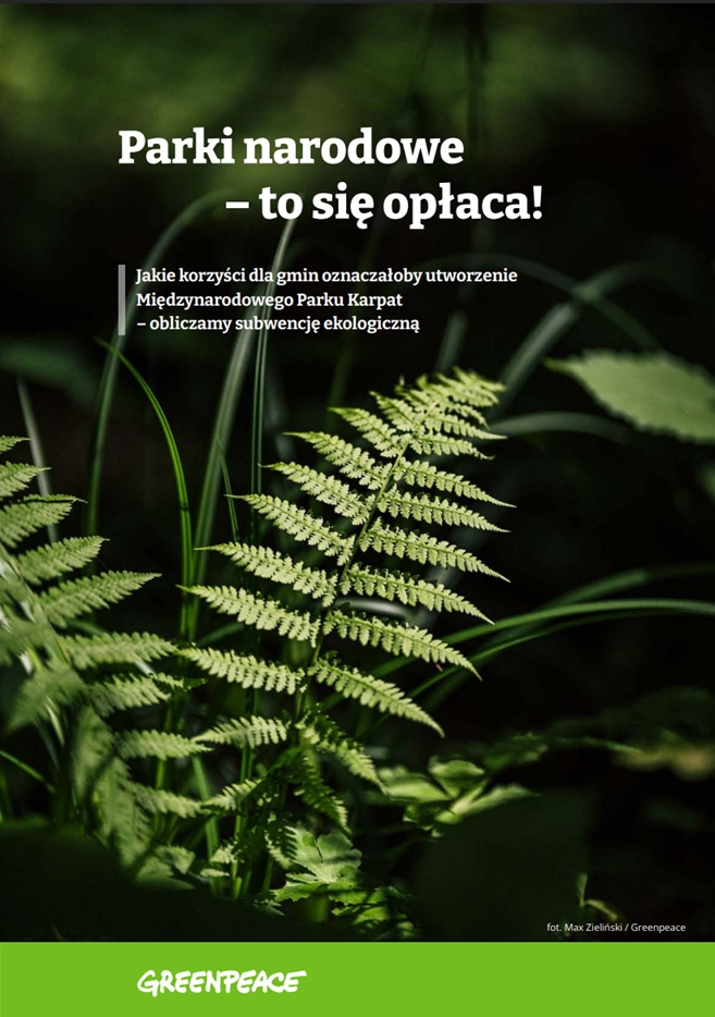 Raport: Parki narodowe – to się opłaca!