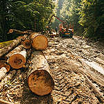 Illegal Logging in the Făgăraș Mountains in Romania. © Cristian Grecu / Greenpeace