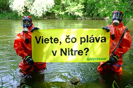 GREENPEACE: Čo pláva v rieke Nitra?