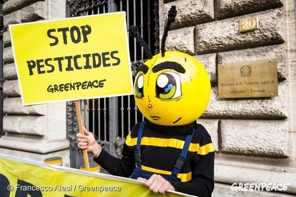 save the bees protest