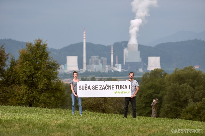 Suša se začne tukaj. Velenje, avgust 2017. (c) Iztok Medja / Greenpeace.