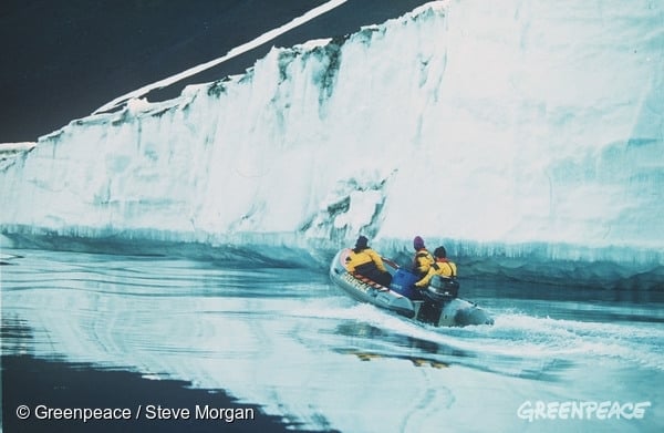 Greenpeaceova odprava na Antarktiki. (c) Greenpeace.