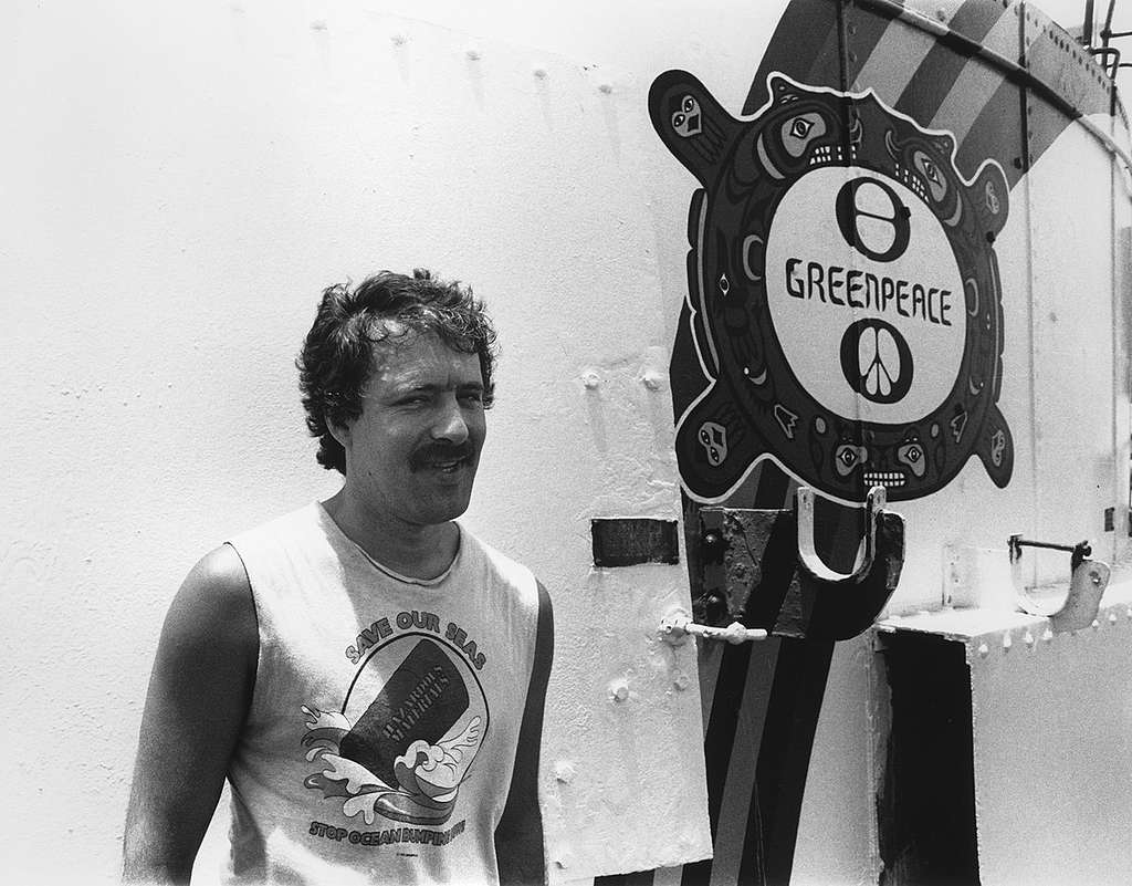 Fernando Pereira on Rainbow Warrior. © Greenpeace