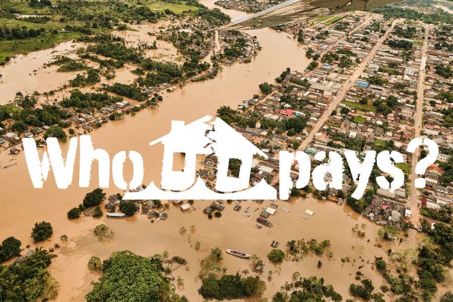 Who pays for the damage from extreme weather?