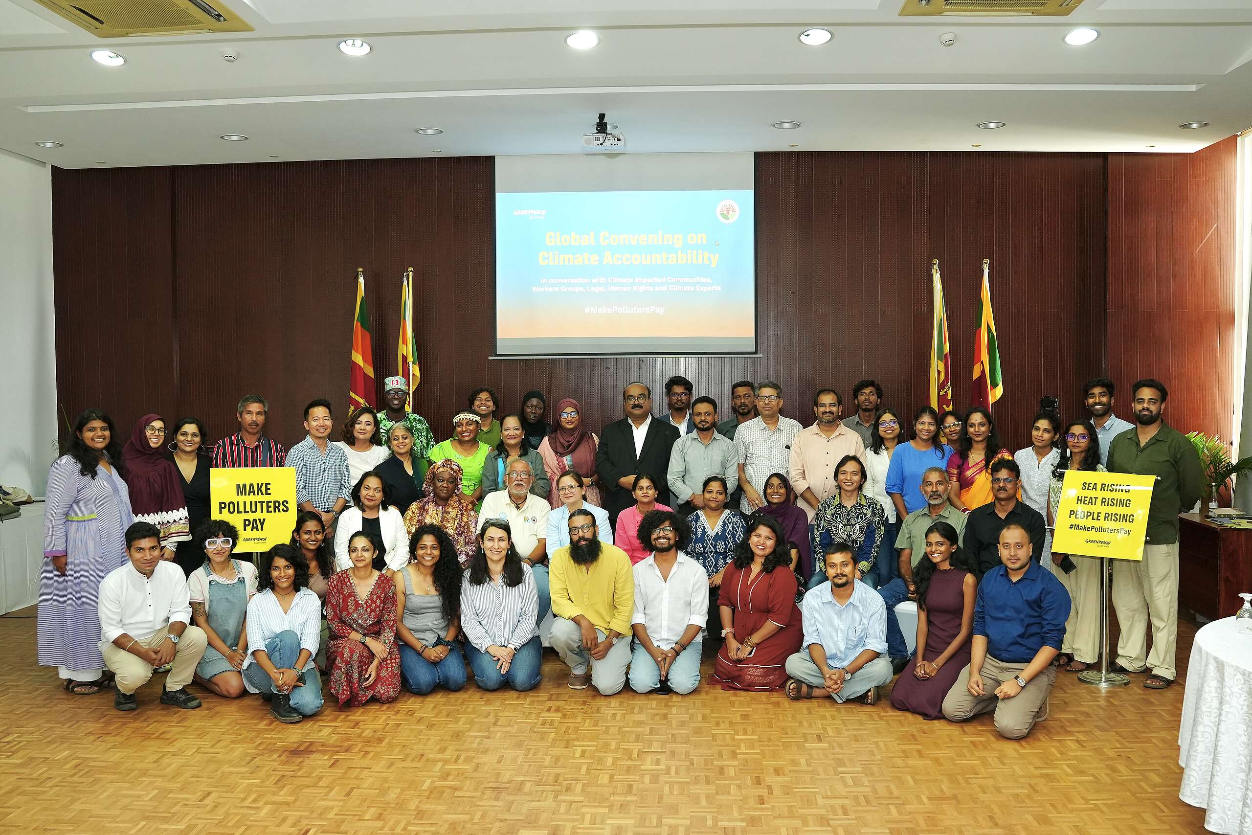 “Make Polluters Pay”: Climate-impacted communities and workers unite in Colombo ahead of COP31