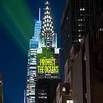 Projection Calling For Ocean Protection in New York. © Greenpeace