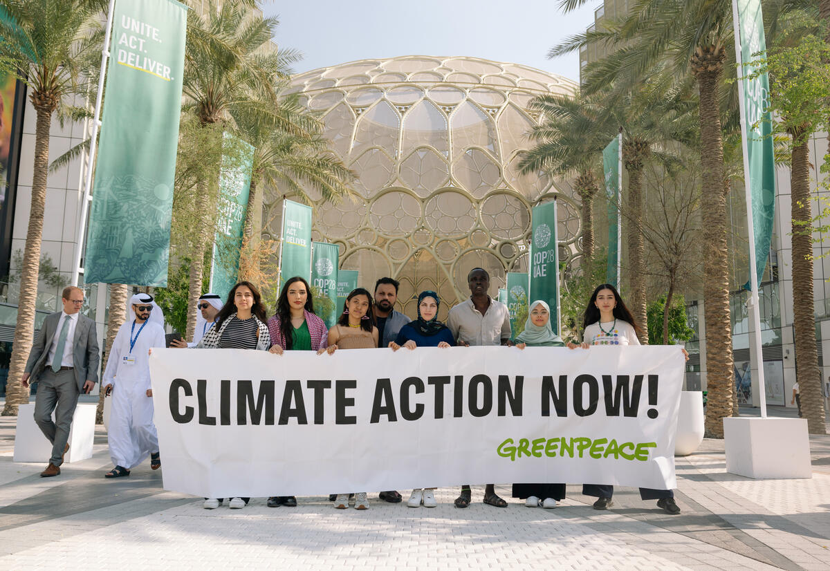 Youth Delegation COP28. © Marie Jacquemin / Greenpeace