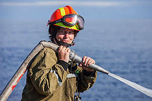 Firefighting and Training Camp on Ladoga Skerries. © Maria Vasilieva / Greenpeace