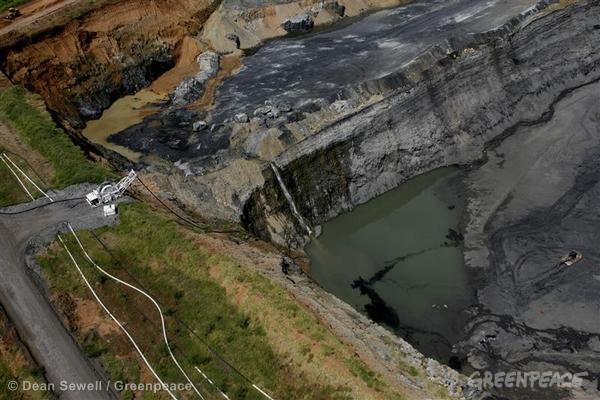 Open Cut Coal Mine in Collinsville, Australia