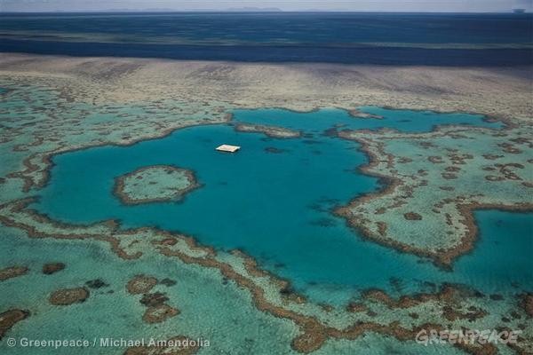 Aerial of Great Barrier Reef