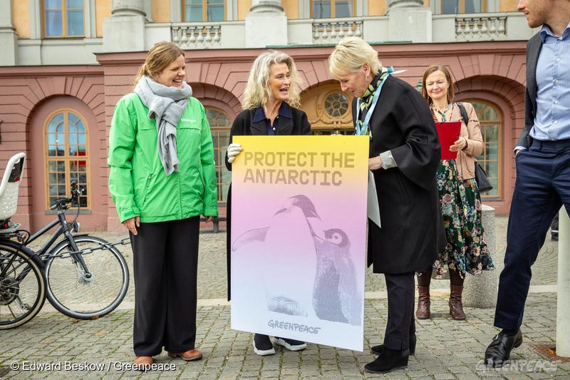 Margot Wallström möter Greenpeace