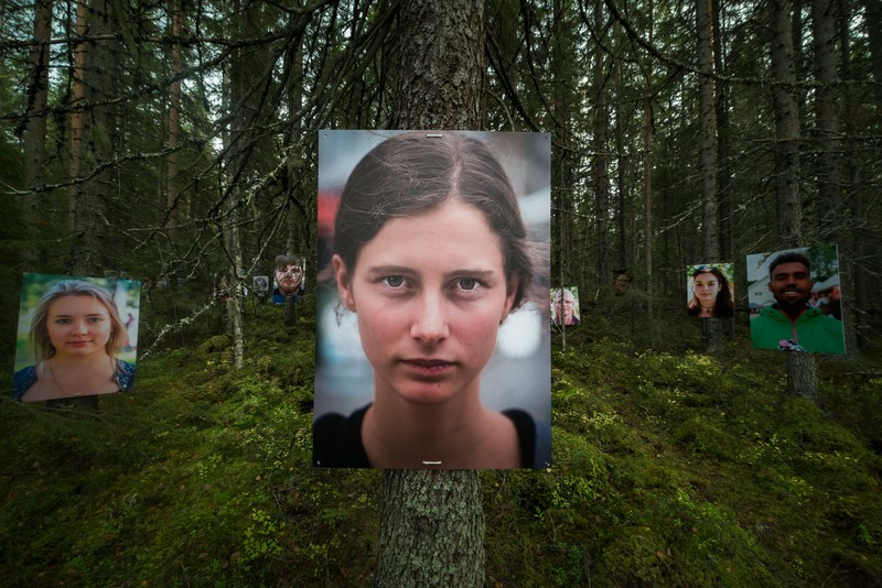 Porträtt i skogen