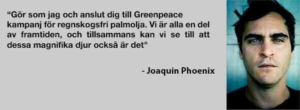 En rad Hollywoodstjärnor inklusive Joaquin Phoenix engagerar sig i kampanjen.