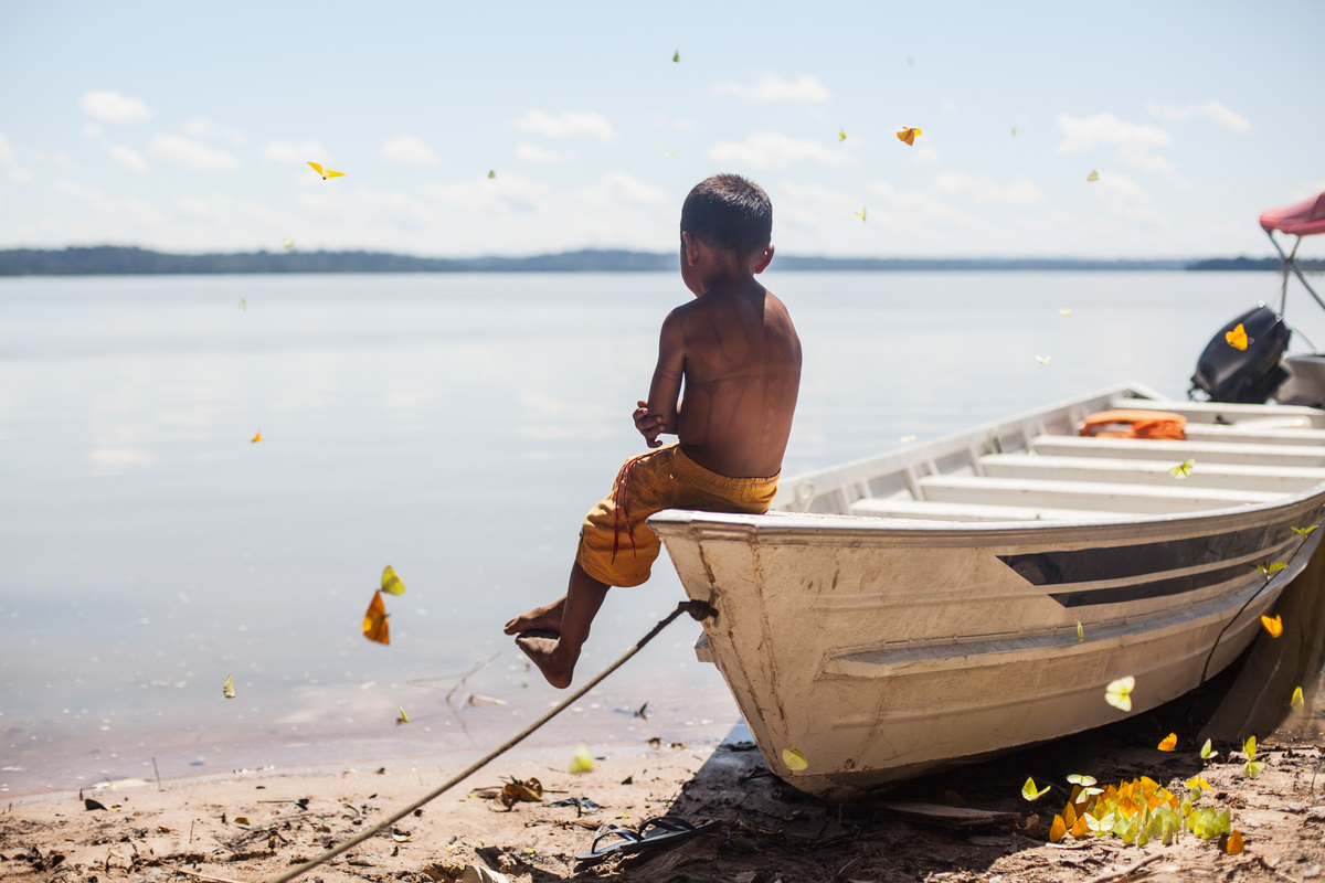 Munduruku Children Playing at Sawré Muybu Indigenous Land. © Júlia Mente / Greenpeace