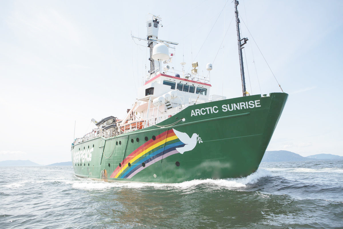 Greenpeace skepp Arctic sunrise