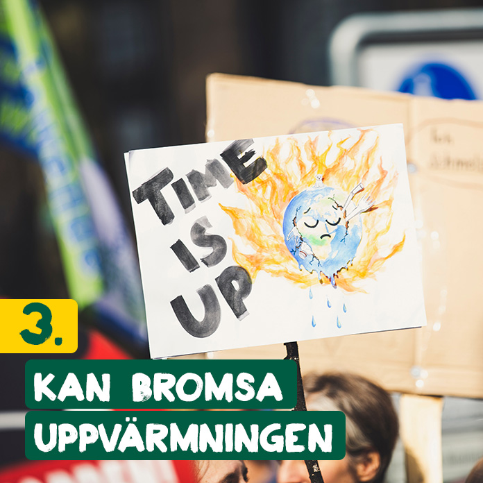 Människor i en klimatdemonstration