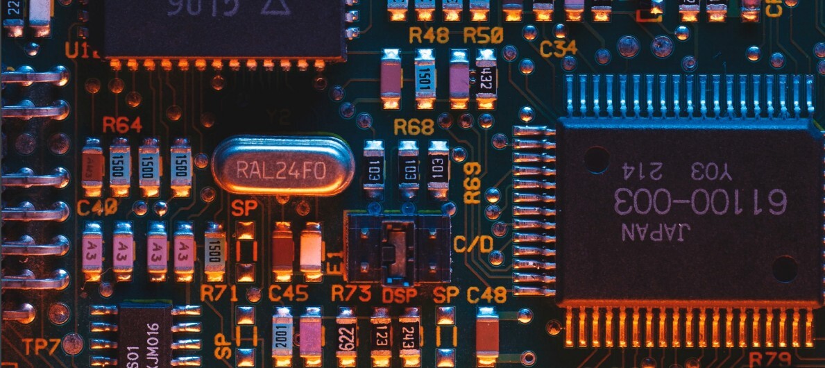 elektroniska chip i kretskort