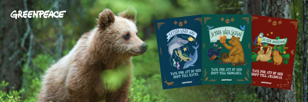 Ge hopp för framtiden med en julgåva från Greenpeace