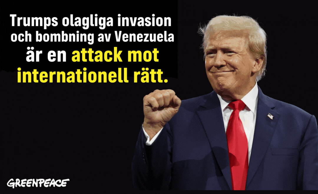 Greenpeace: USA:s oljedrivna militära insats i Venezuela hotar både klimatet och folkets rätt till självbestämmande