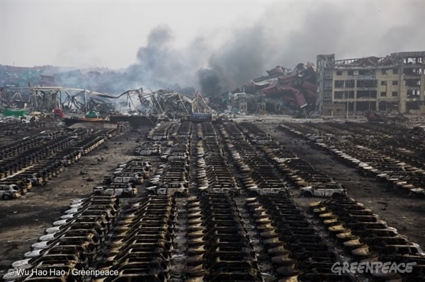 天津爆炸現場