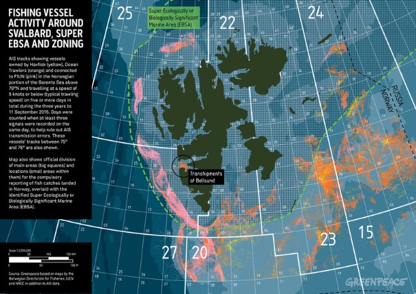 Map of Fishing Vessel Activity around Svalbard